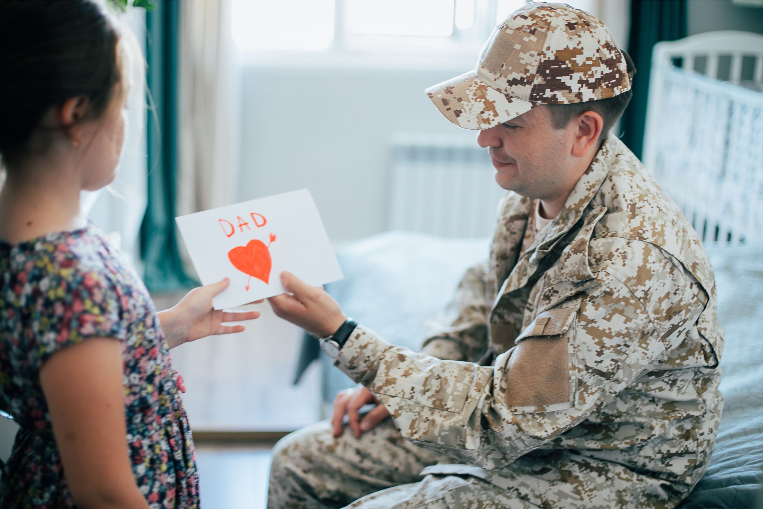 military man and daughter